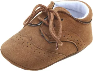 Anrentiy Baby Toddler Boys Girls Oxford Dress Shoes Classic Formal Infant First Walking Christening Shoes