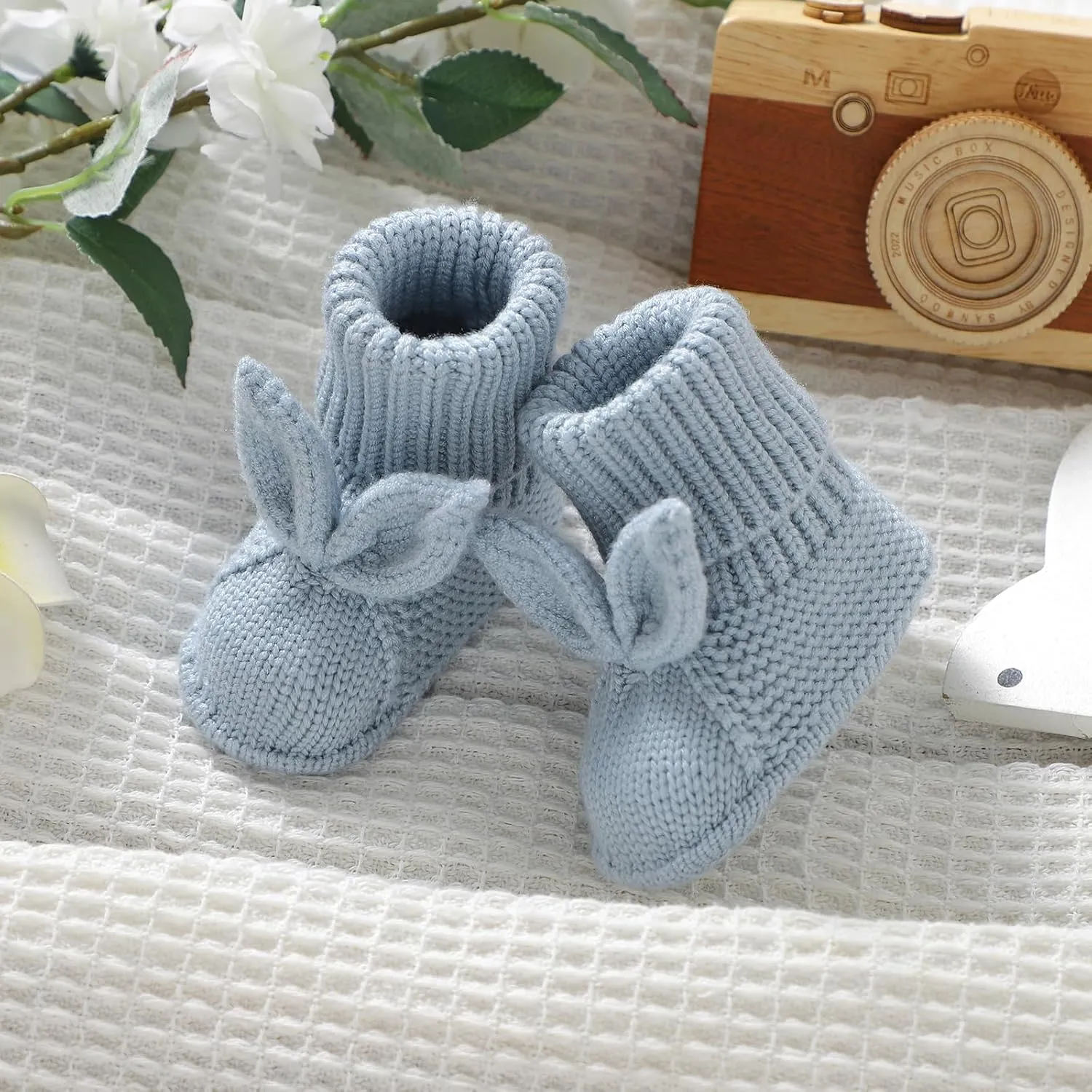 Baby Booties Newborn First Walkers Soft Knit Boots Warm Knitted Crib Shoes for Boy Girl Crochet Infant Sock