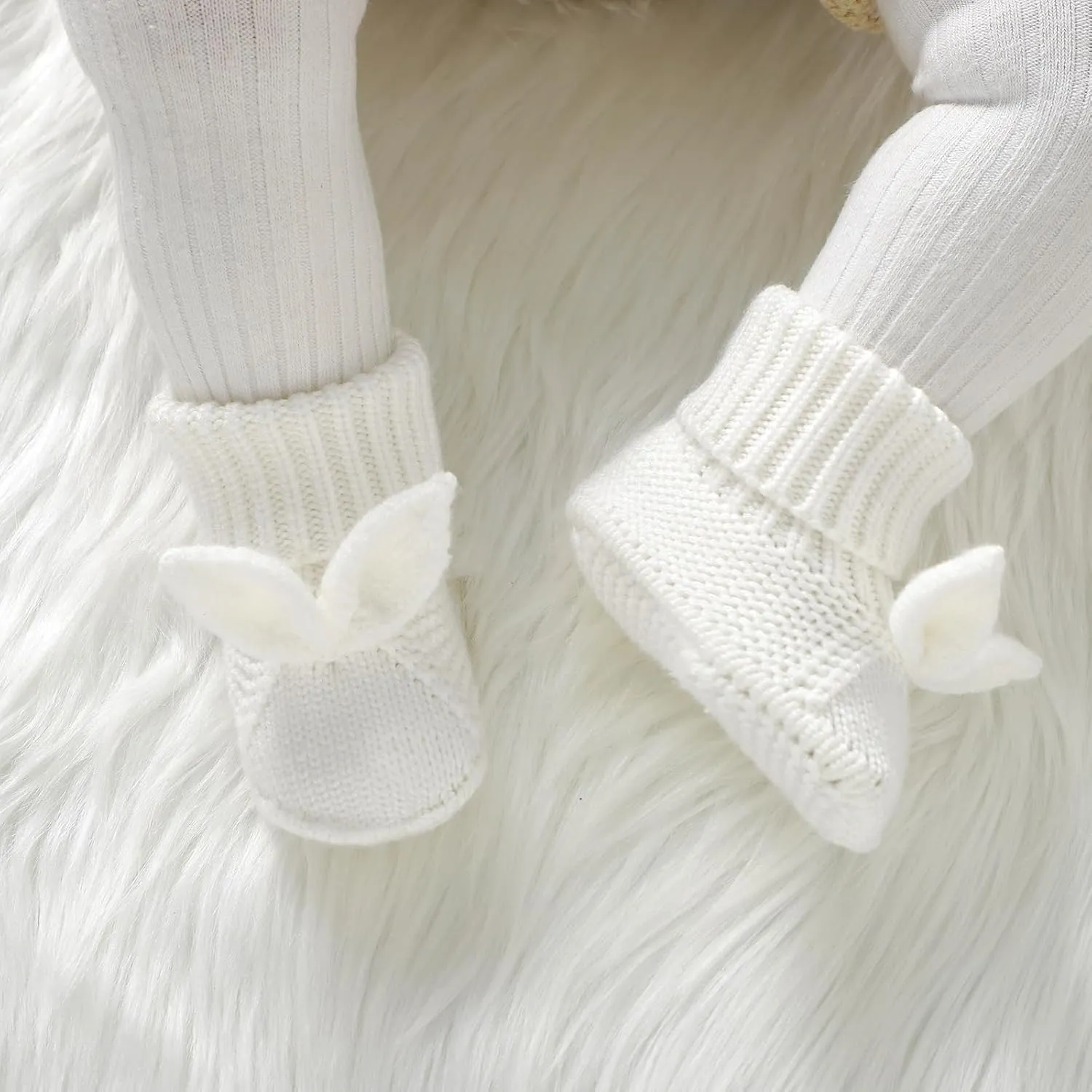 Baby Booties Newborn First Walkers Soft Knit Boots Warm Knitted Crib Shoes for Boy Girl Crochet Infant Sock
