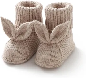 Baby Booties Newborn First Walkers Soft Knit Boots Warm Knitted Crib Shoes for Boy Girl Crochet Infant Sock