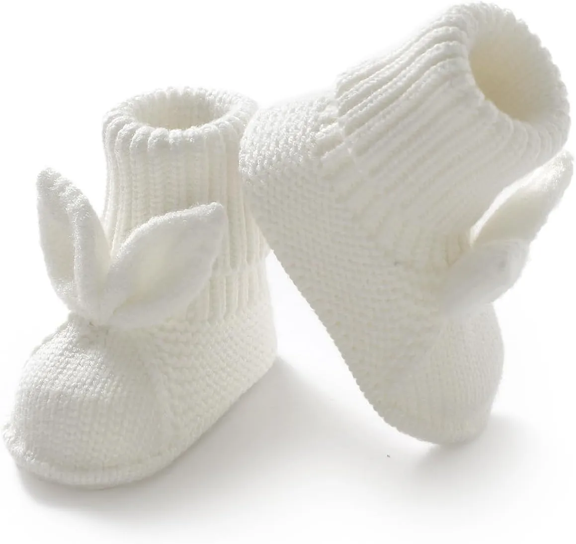 Baby Booties Newborn First Walkers Soft Knit Boots Warm Knitted Crib Shoes for Boy Girl Crochet Infant Sock