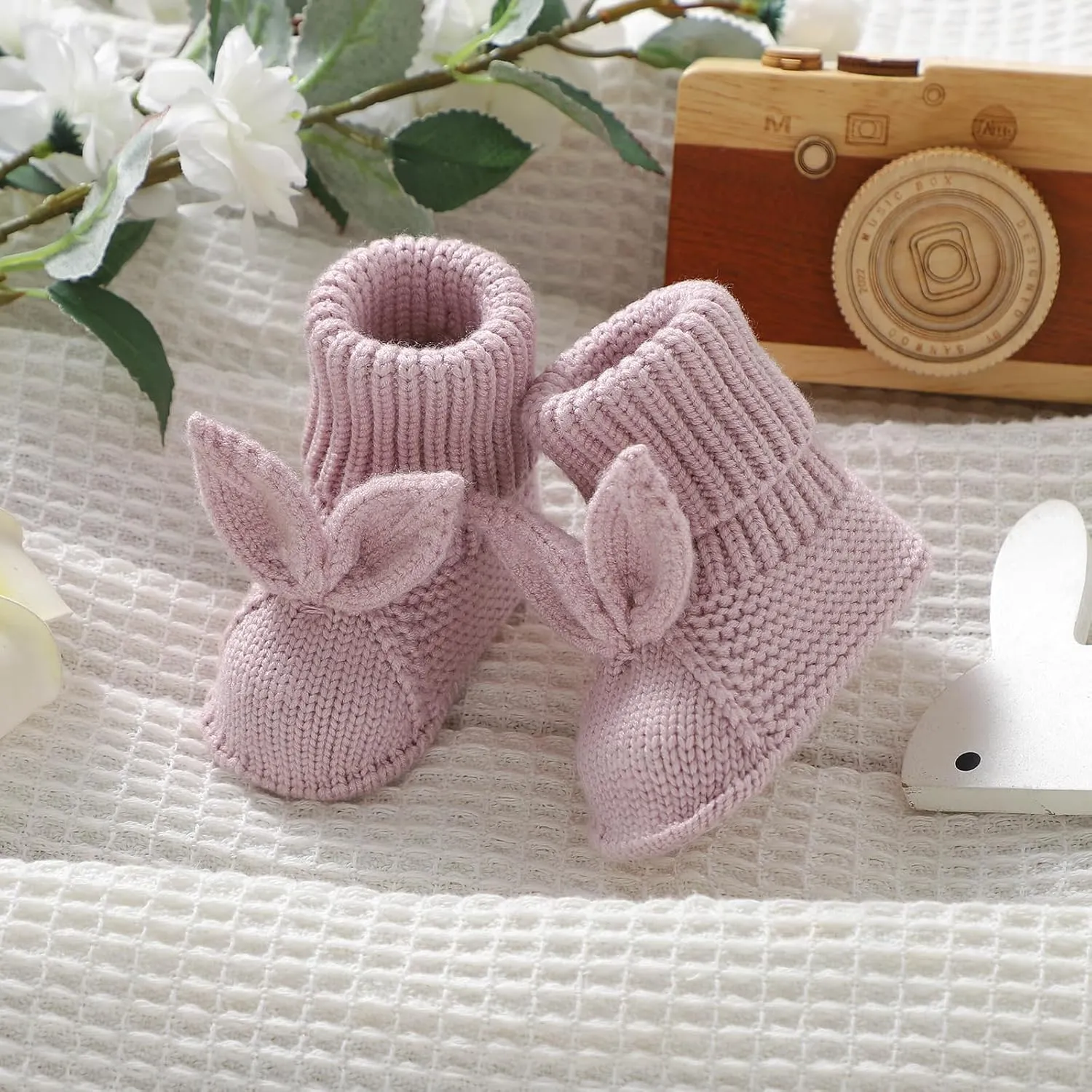 Baby Booties Newborn First Walkers Soft Knit Boots Warm Knitted Crib Shoes for Boy Girl Crochet Infant Sock