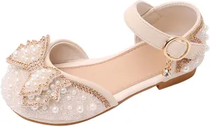 Baby Girls' Bowknot Princess Shoes Wedding Party Dress Shoes Soft Flat Shoes Girls' Dance Shoes Toddler Shoes