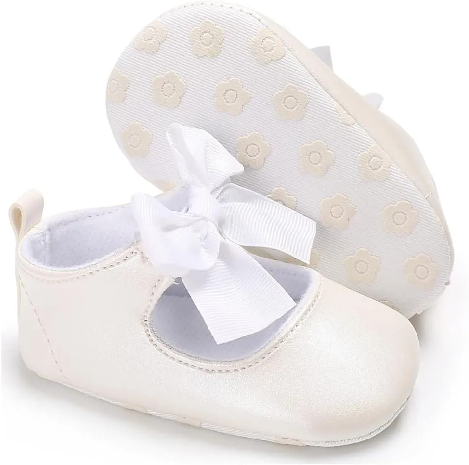 Baby Girls Mary Jane Ballet Flats Shoes Toddler Infant Princess Dress Crib Shoes
