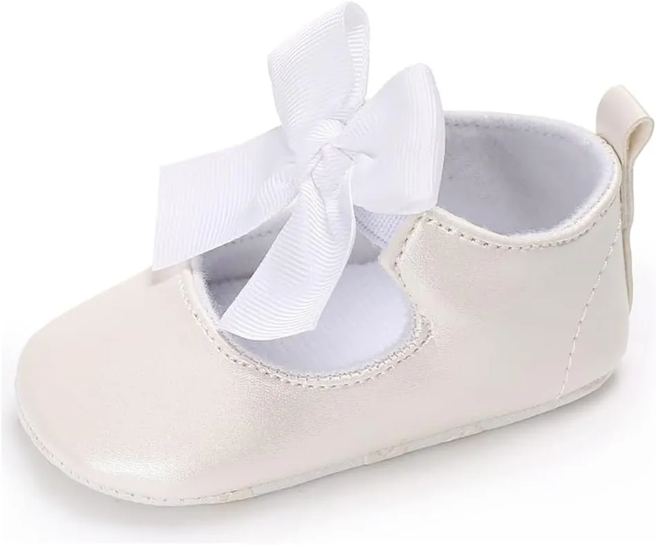 Baby Girls Mary Jane Ballet Flats Shoes Toddler Infant Princess Dress Crib Shoes