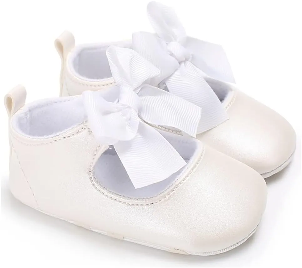 Baby Girls Mary Jane Ballet Flats Shoes Toddler Infant Princess Dress Crib Shoes