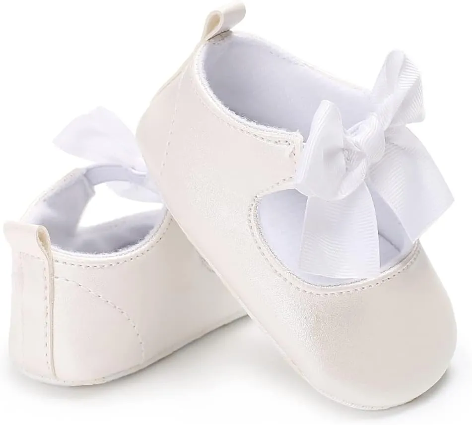 Baby Girls Mary Jane Ballet Flats Shoes Toddler Infant Princess Dress Crib Shoes