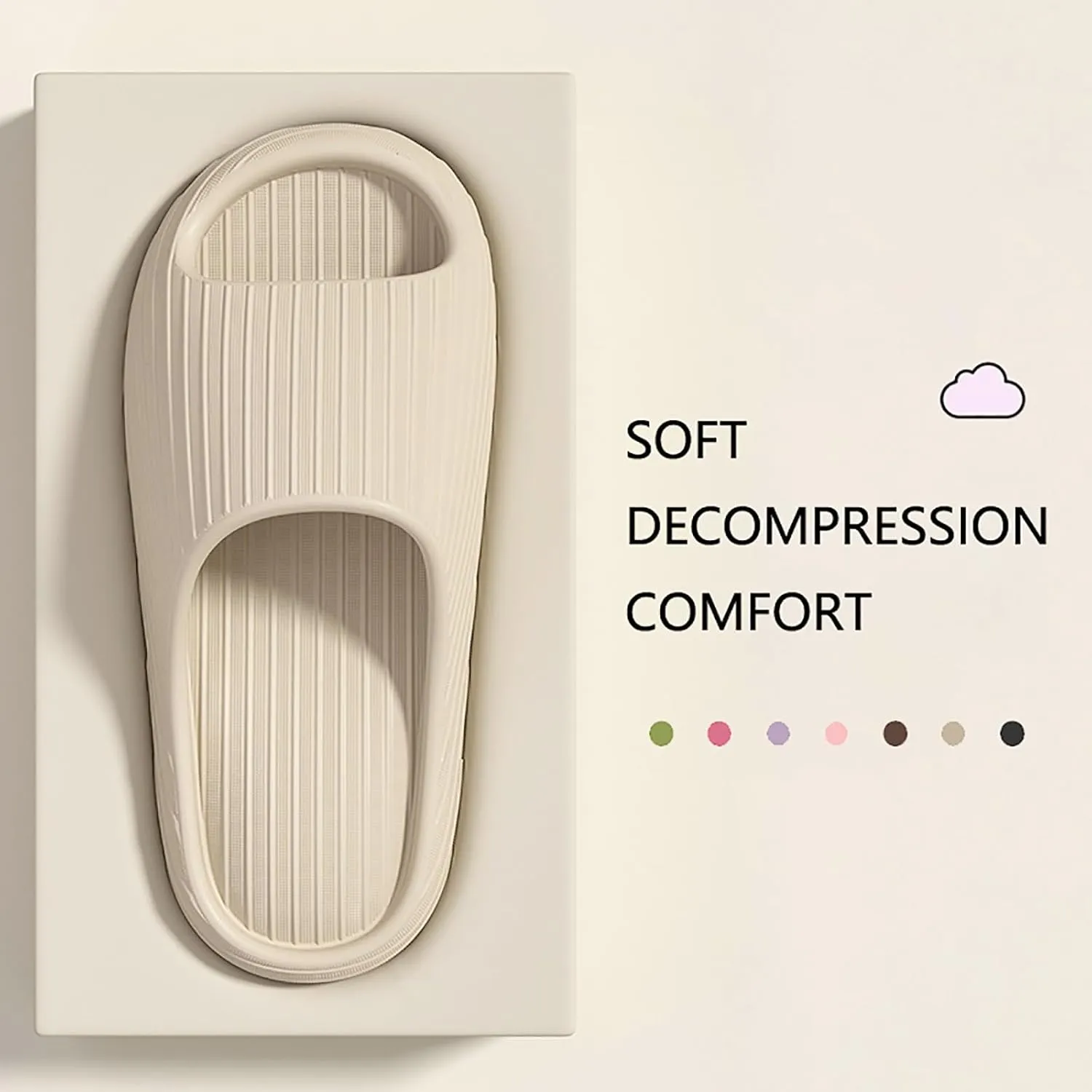 Bathroom Slippers Men Shower Shoes Women Slides for Men Slides for Women Quick Drying Pool Drainage Hole Slippers