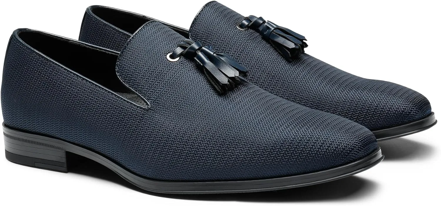 Bruno Marc Men's Loafers Dress Shoes Slip-on Formal Tassel Tuxedo Suit Shoes