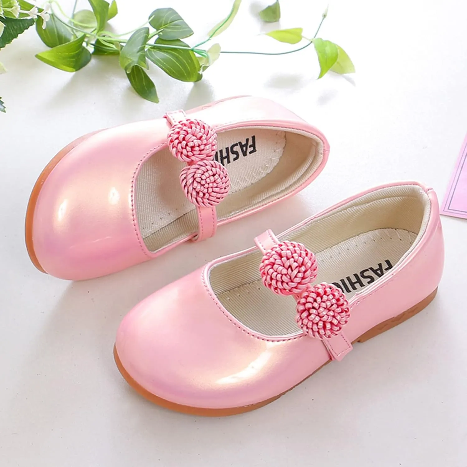 Children Shoes White Leather Shoes Bowknot Girls Princess Shoes Single Shoes Performance Shoes Girls Clothes Size 4