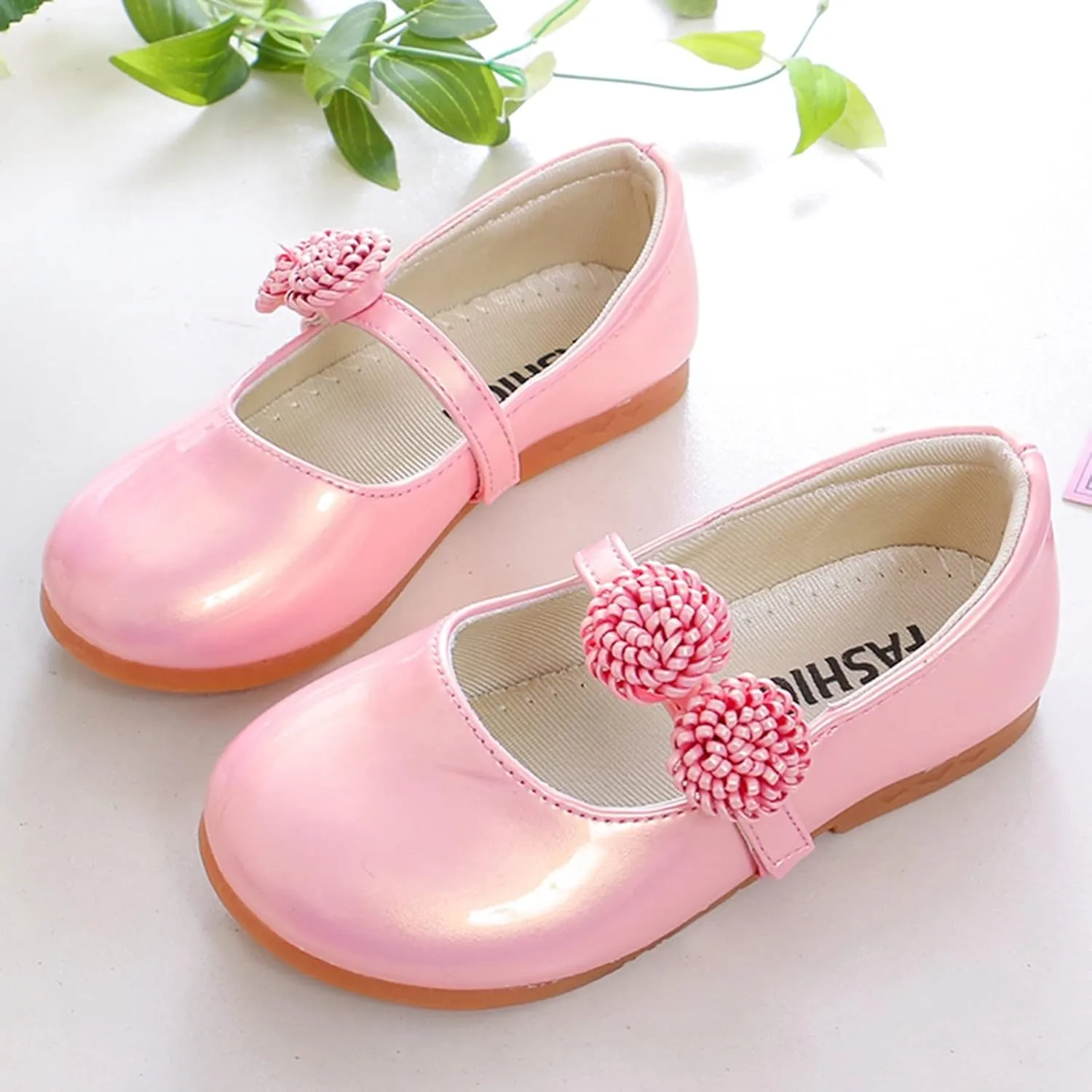 Children Shoes White Leather Shoes Bowknot Girls Princess Shoes Single Shoes Performance Shoes Girls Clothes Size 4