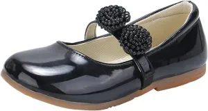 Children Shoes White Leather Shoes Bowknot Girls Princess Shoes Single Shoes Performance Shoes Girls Clothes Size 4