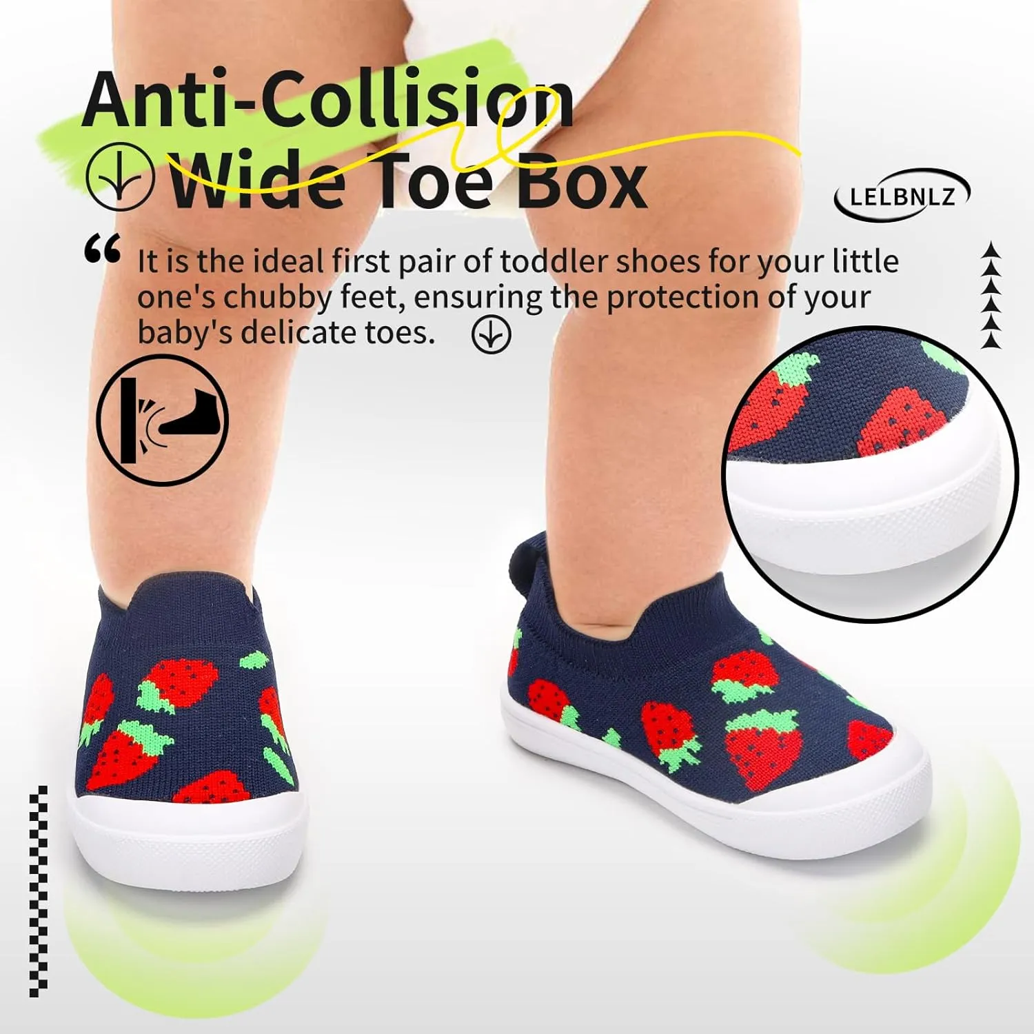 Cute Baby Shoes,Non-Skid Toddler Shoes,Soft Sole Baby Girl Shoes 6-24 Months, Lightweight Boys Shoes,Baby Walking Shoes,Toddler Boy Shoes,Breathable Infant Shoes,Toddler Sneakers for Babies
