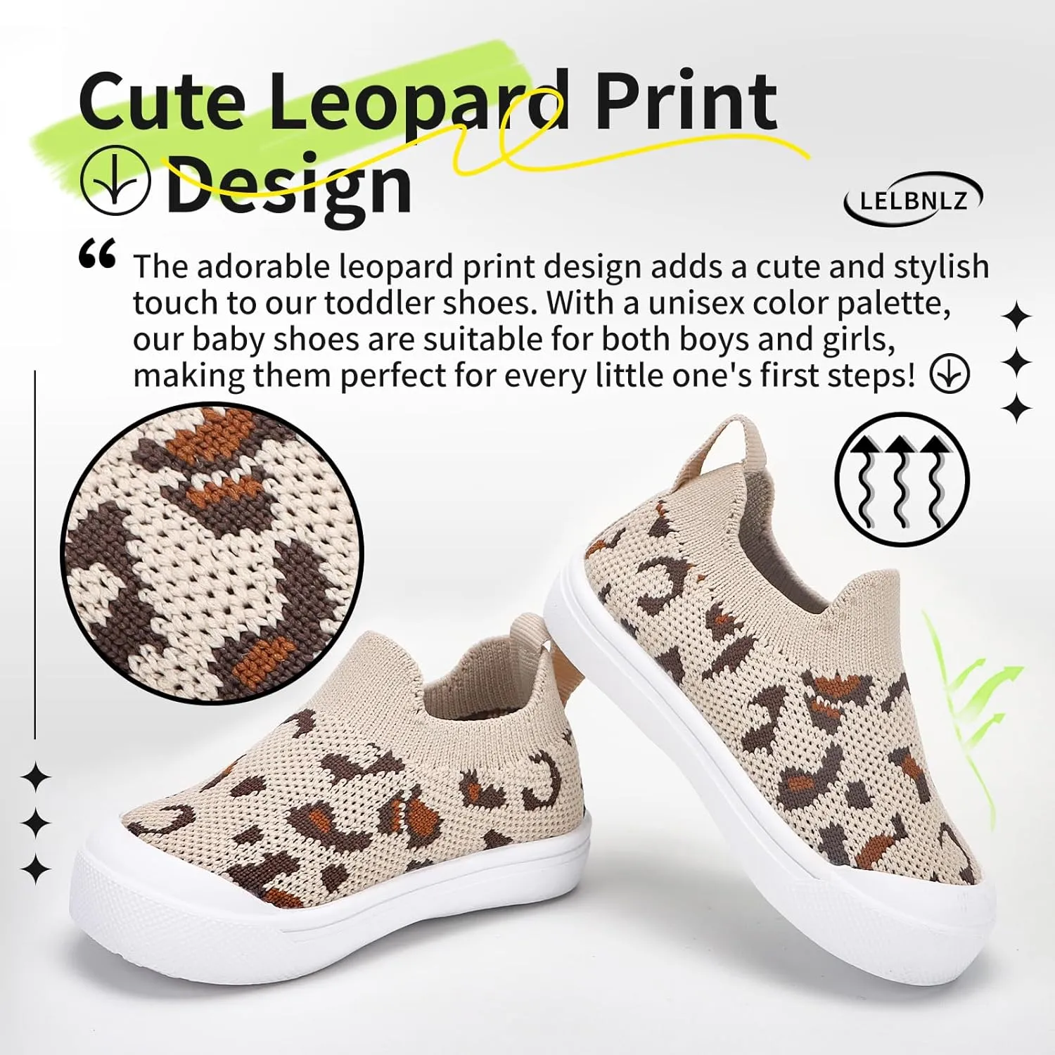 Cute Baby Shoes,Non-Skid Toddler Shoes,Soft Sole Baby Girl Shoes 6-24 Months, Lightweight Boys Shoes,Baby Walking Shoes,Toddler Boy Shoes,Breathable Infant Shoes,Toddler Sneakers for Babies