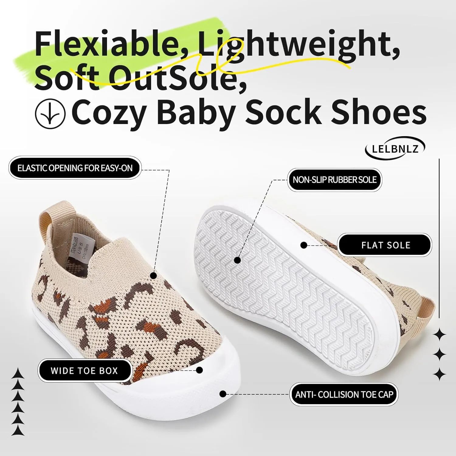 Cute Baby Shoes,Non-Skid Toddler Shoes,Soft Sole Baby Girl Shoes 6-24 Months, Lightweight Boys Shoes,Baby Walking Shoes,Toddler Boy Shoes,Breathable Infant Shoes,Toddler Sneakers for Babies