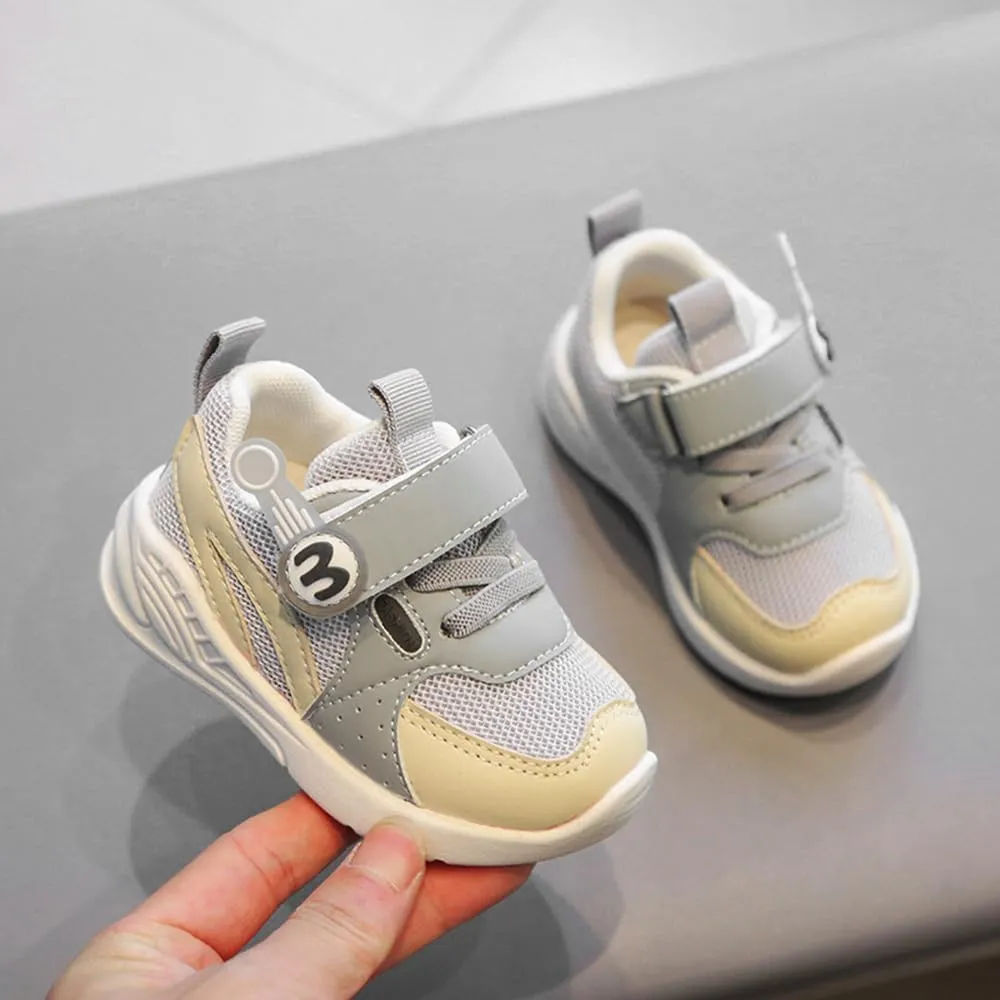 DEEKEY Toddler Boys Girls Tennis Barefoot Shoes Preschool Non Slip Lightweight Breathable First Walking Shoes Running Outdoor Shoes