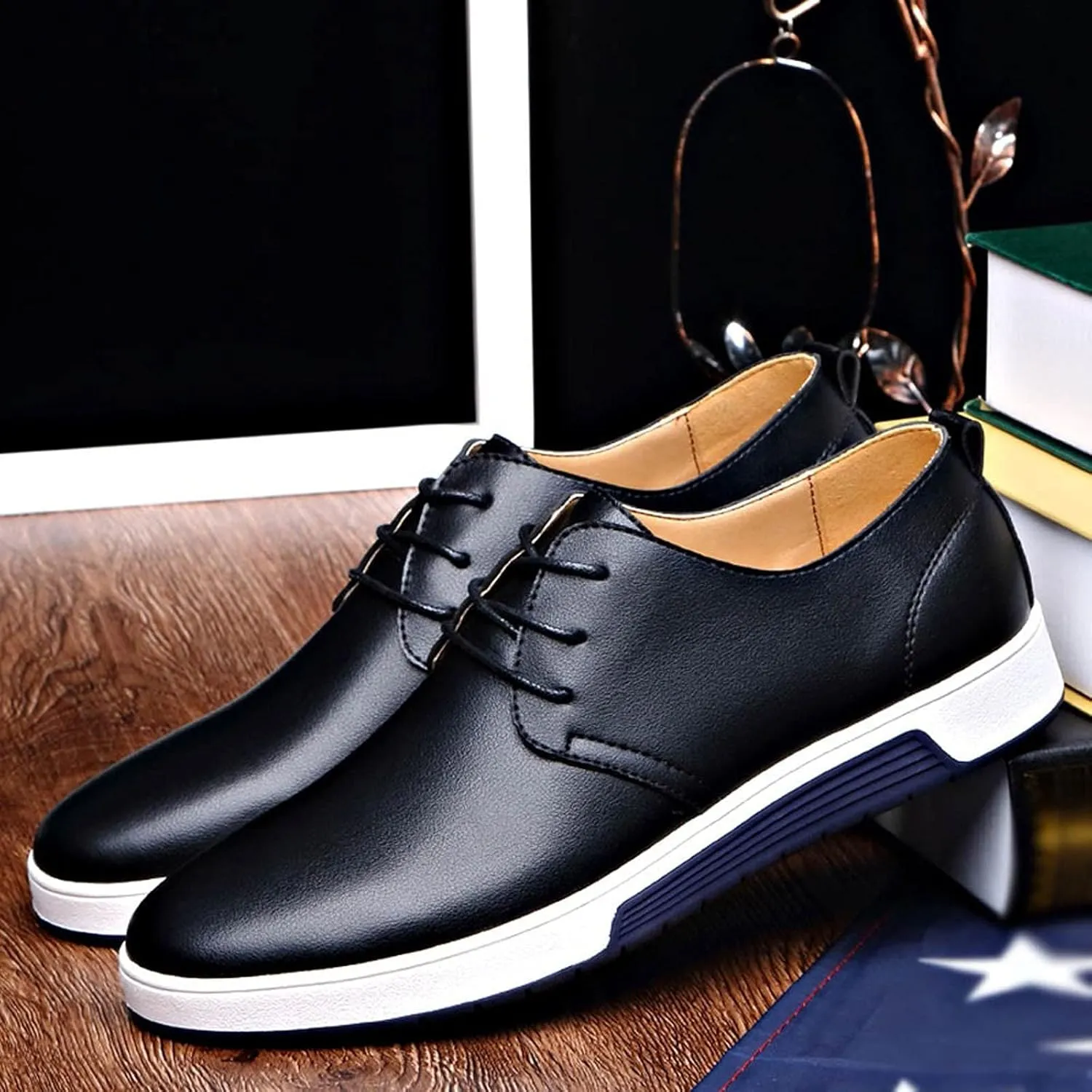 Dress Shoes Men Wide Width Shoes Solid Breathable Style Business Leather Color Seasons Men's Wear Four Formal Leisure Men's leather shoes Oxfords Shoes Men