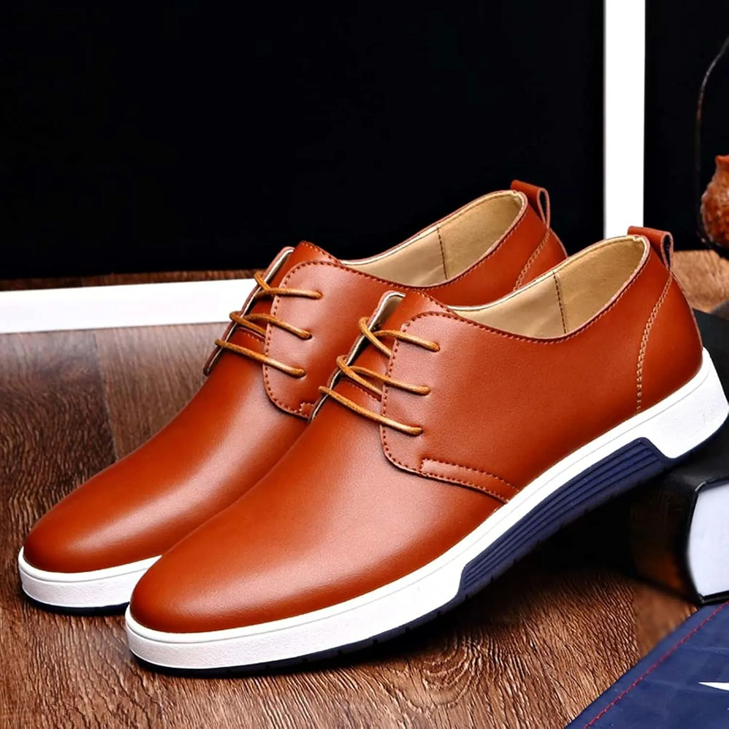 Dress Shoes Men Wide Width Shoes Solid Breathable Style Business Leather Color Seasons Men's Wear Four Formal Leisure Men's leather shoes Oxfords Shoes Men