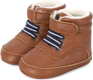 ESTAMICO Infant Baby Bowknot Knitted Warm Winter Snow Boots