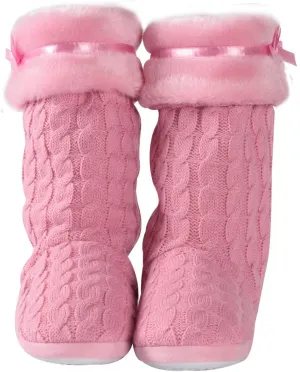 Forfoot Slipper Boots for Women, Cozy Fleece Non Slip Indoor House Shoes