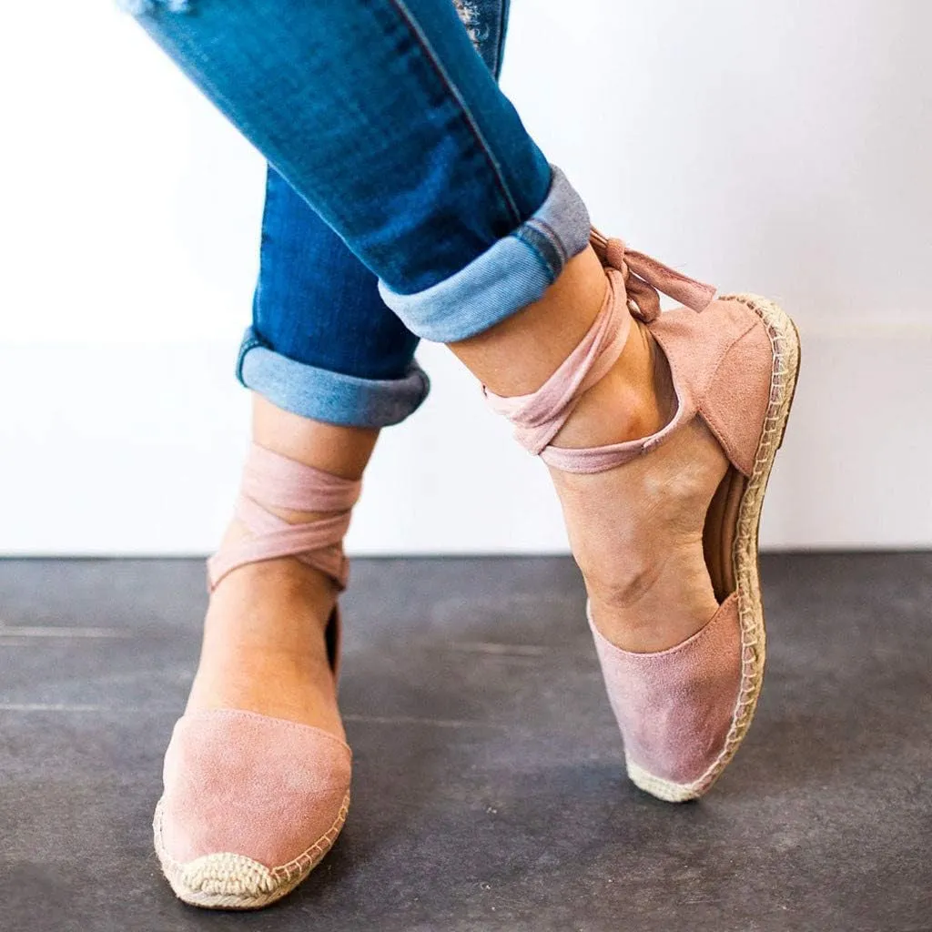 Gibobby Platform Sandals Espadrille,Women's Straps Platform Wedges Sandals Casual Summer Closed Toe Espadrilles Sandals