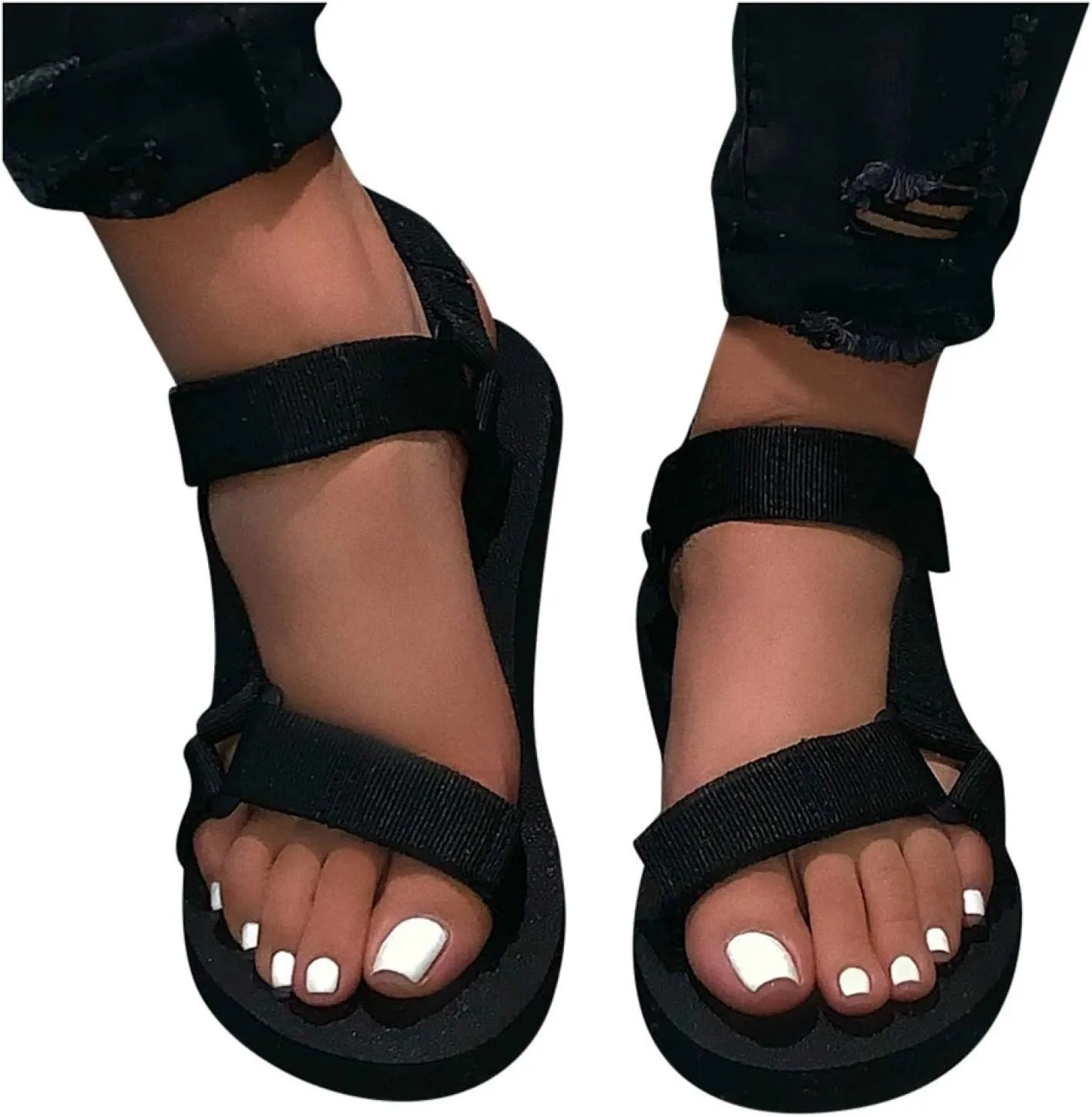 Gibobby Womens Espadrilles Sandals Wedge,Women's Platform Sandals Espadrille Wedge Ankle Strap Studded Open-Toe Sandals