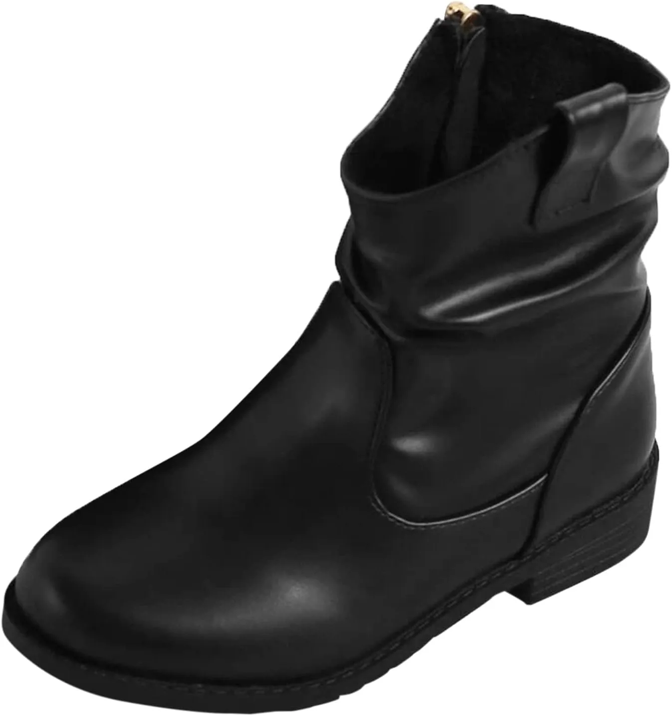 Girls Dress Booties Fashion Side Zipper Short Boots Fashion Short Shoes Dress Booties Little Big Kid