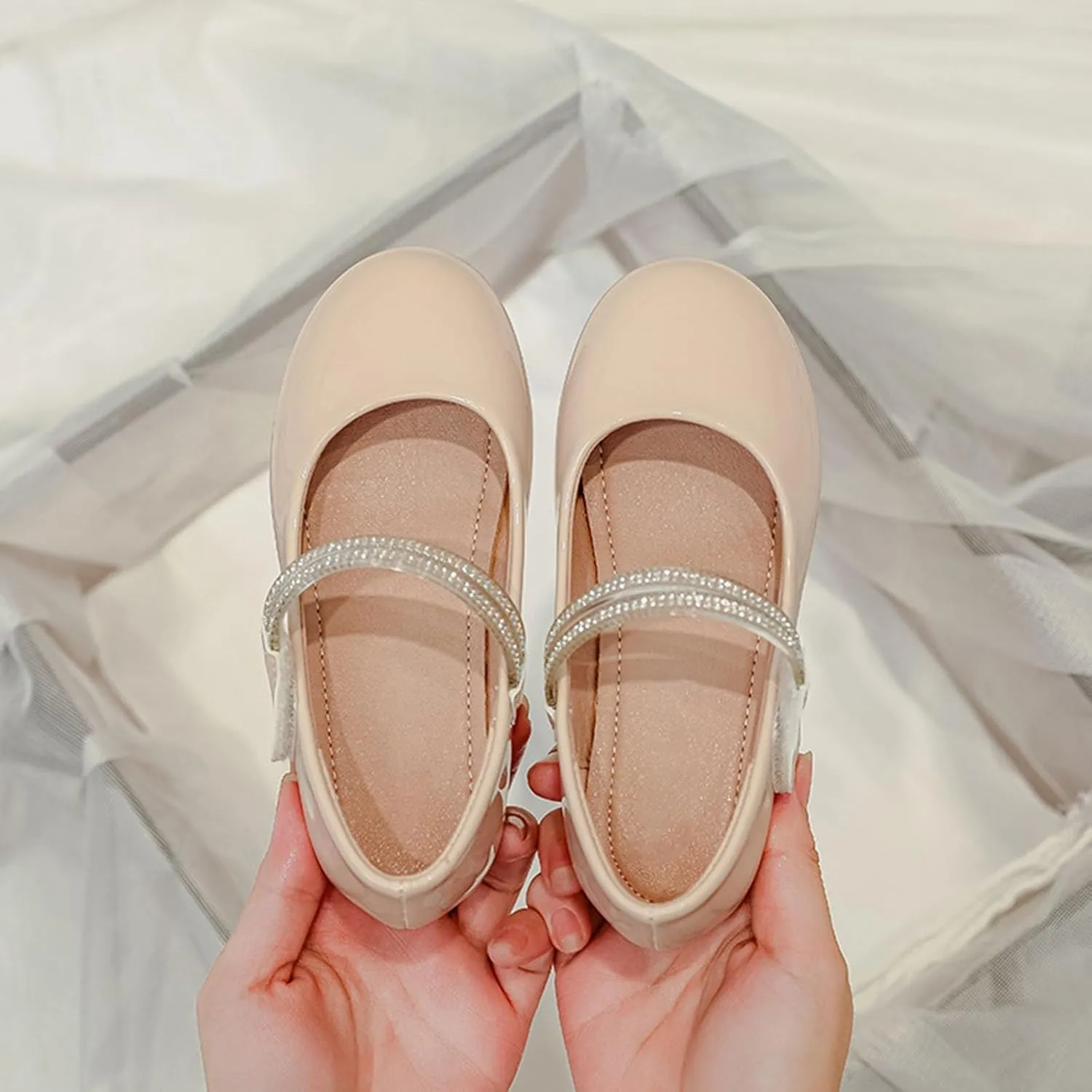 Girls' Soft Soled Simple Comfortable Single Shoes Children'S Leather Small Leather Shoes Toddler Girls baby girl cloths