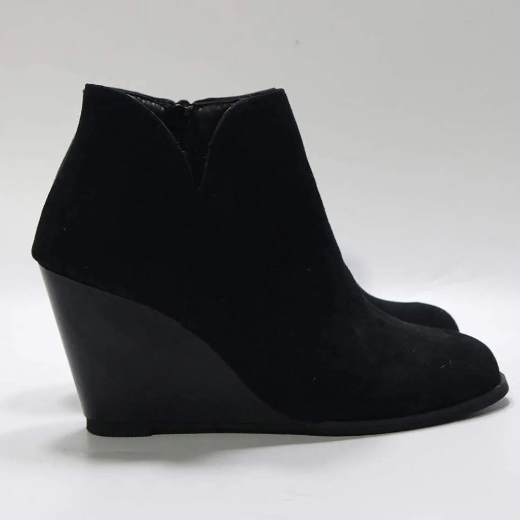 GUNIYIFS Women's Wedge Booties and Ankle Boots Comfortable Ankle Short Boots for Women Fashion Dressy Sexy Heels Shoes with Zipper