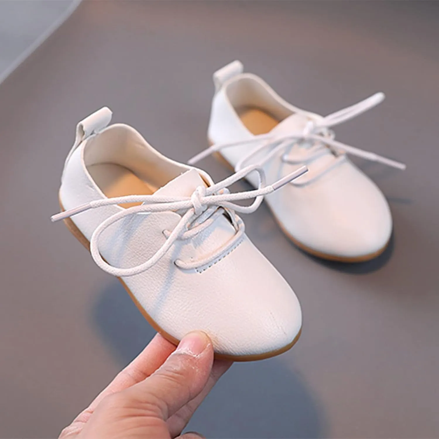 Infant Boys Girls Loafers Classic Pu Leather Wedding Shoes Toddler Lazy Crib 𝐎xford First Walking Flat ﻿﻿