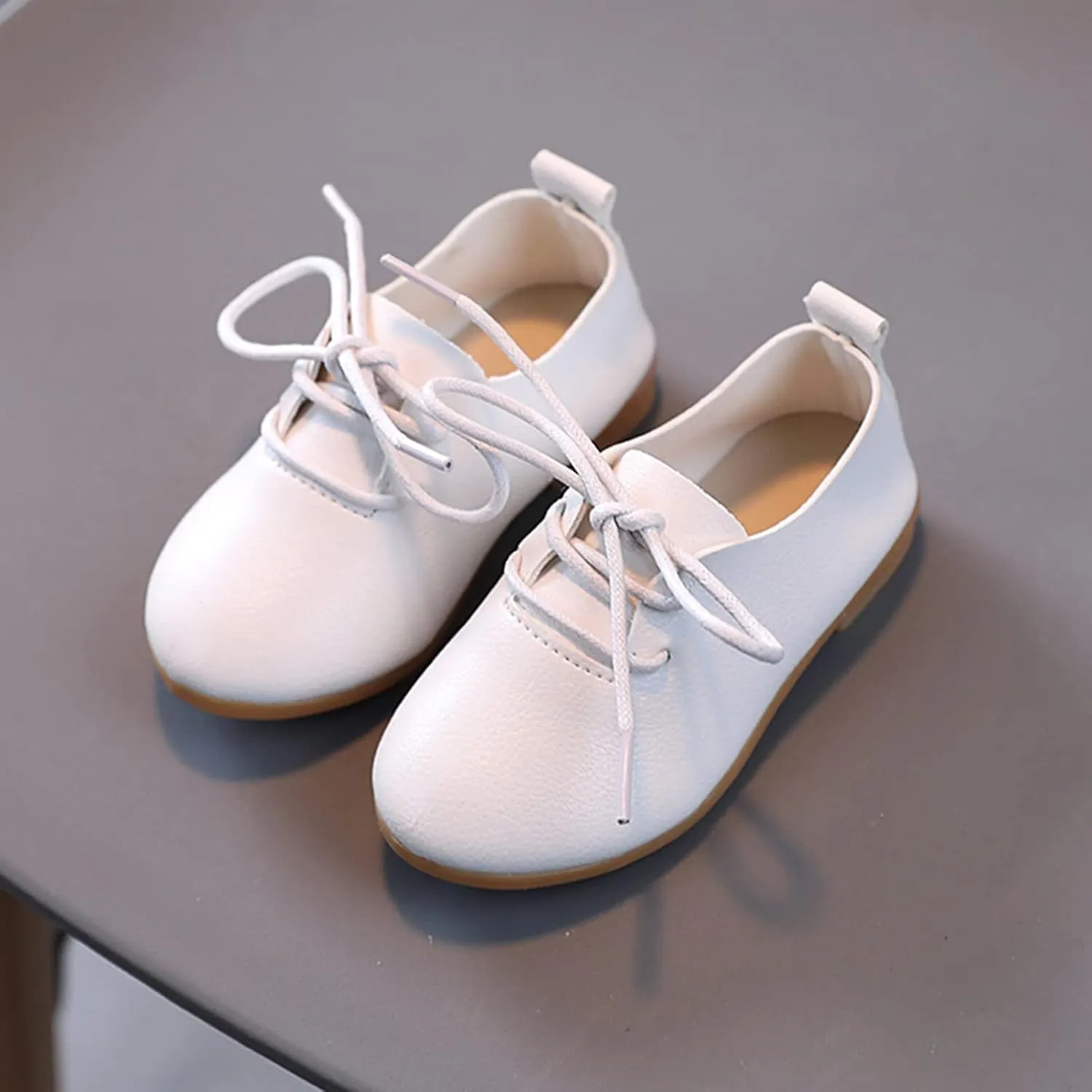 Infant Boys Girls Loafers Classic Pu Leather Wedding Shoes Toddler Lazy Crib 𝐎xford First Walking Flat ﻿﻿