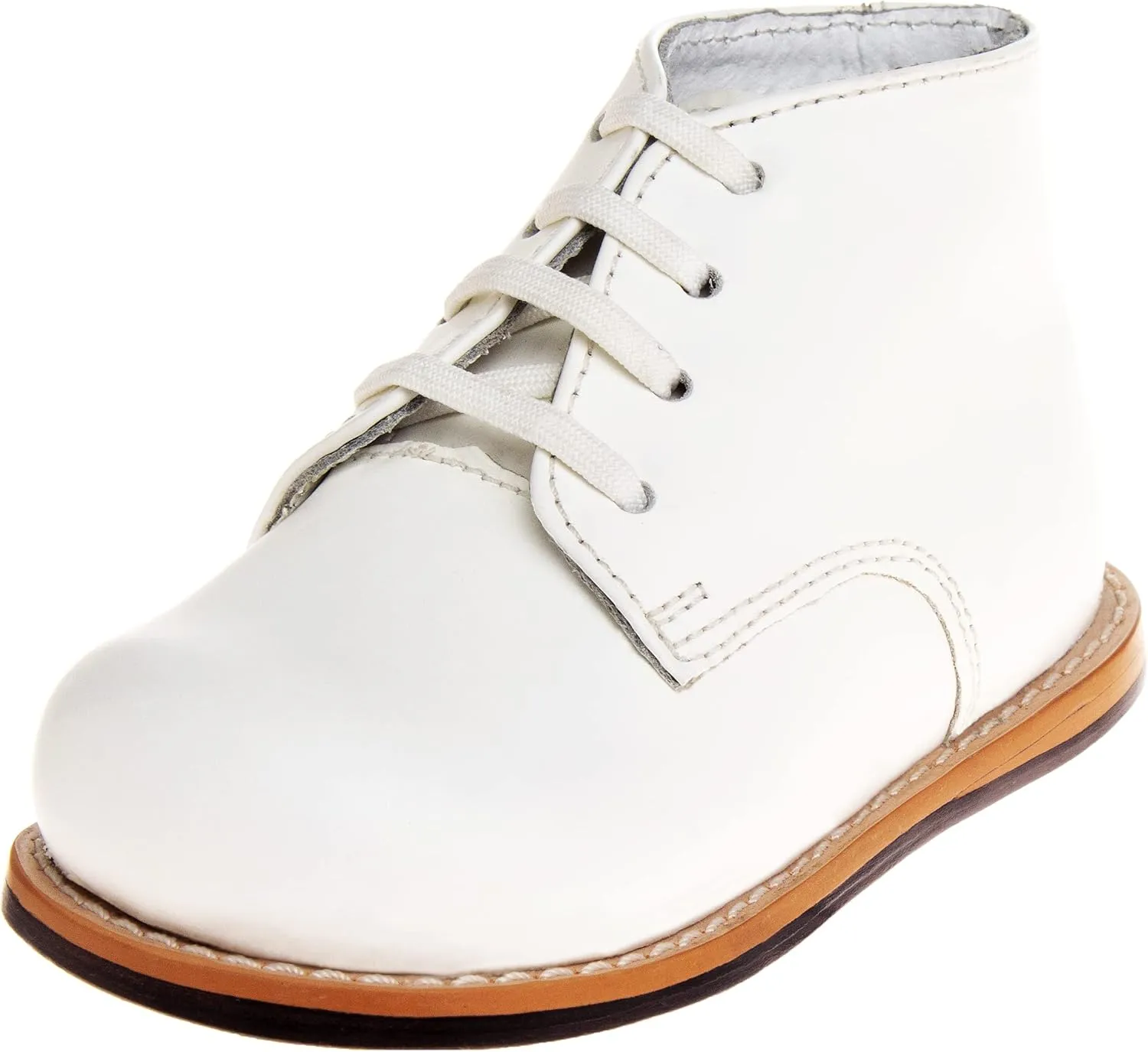 Josmo Baby Unisex Walking Shoes First Walker, Baby First Walker Shoes - New White (Size 5 Toddler)