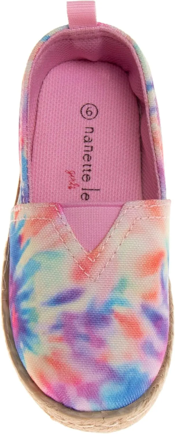 JOSMO Girls Lowtop Sneakers - Espadrille Low Tops Casual Shoes (5-10 Toddler Sizes)