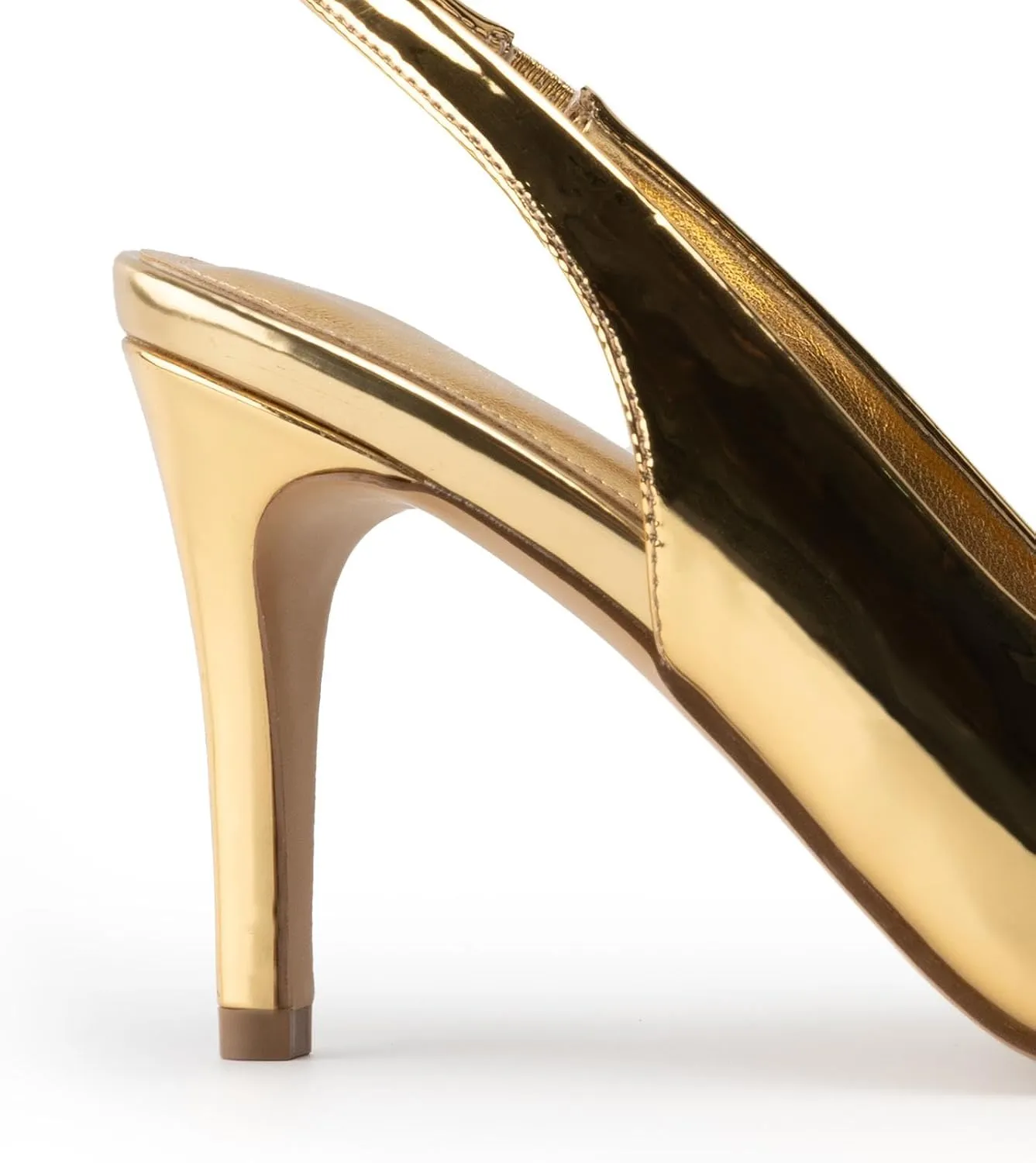 KaroNairy Stiletto Heels for Women Pointed Toe Slingback Heels Closed Toe mid Heel Wedding Dress Pumps Shoes with Buckles