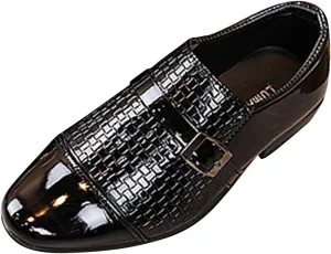 Kids Oxfords Shoes Boys Comfortable Dress Shoes Classic Shinny Uniform School Booties (Toddlers/Little Kids/Big Kids)
