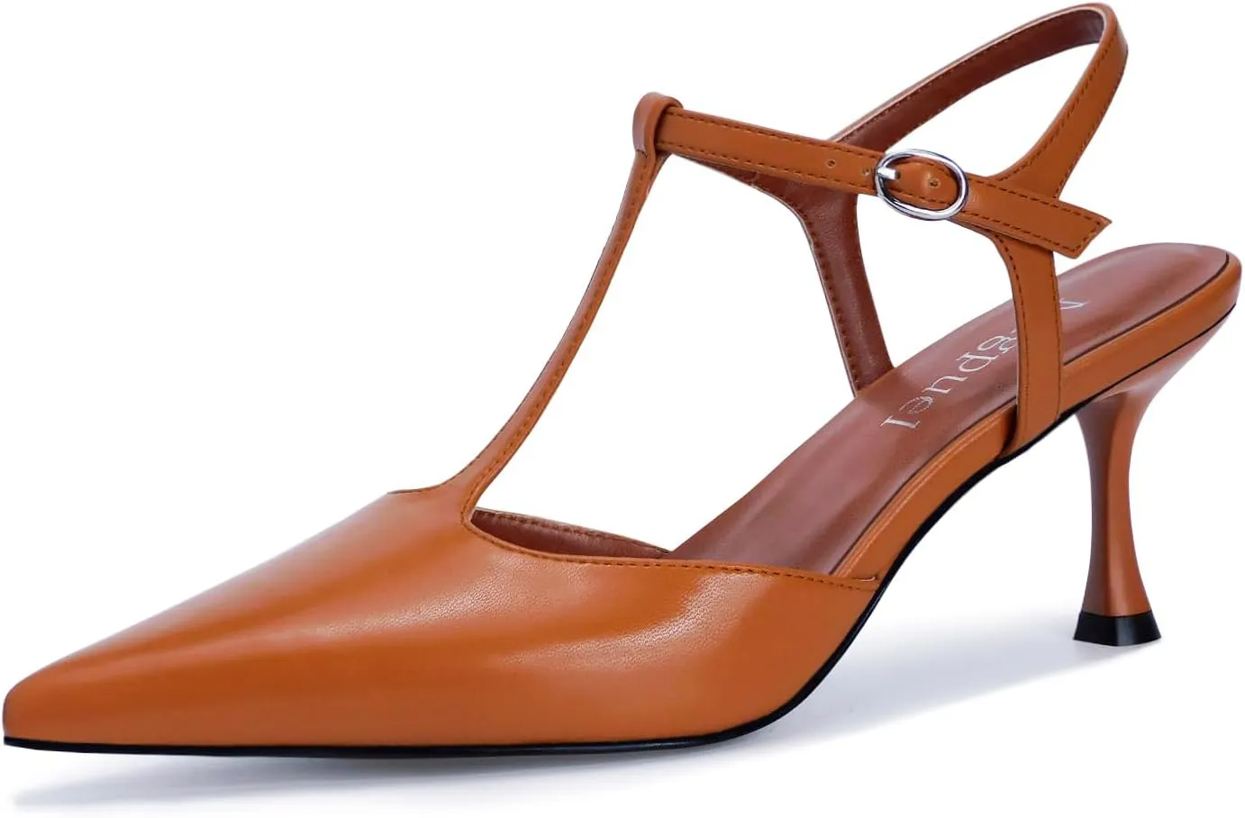 Kitten Heels for Women Pointed Closed Toe Pumps Ankle Strap Wedding Prom Stiletto Sandals Dress Shoes