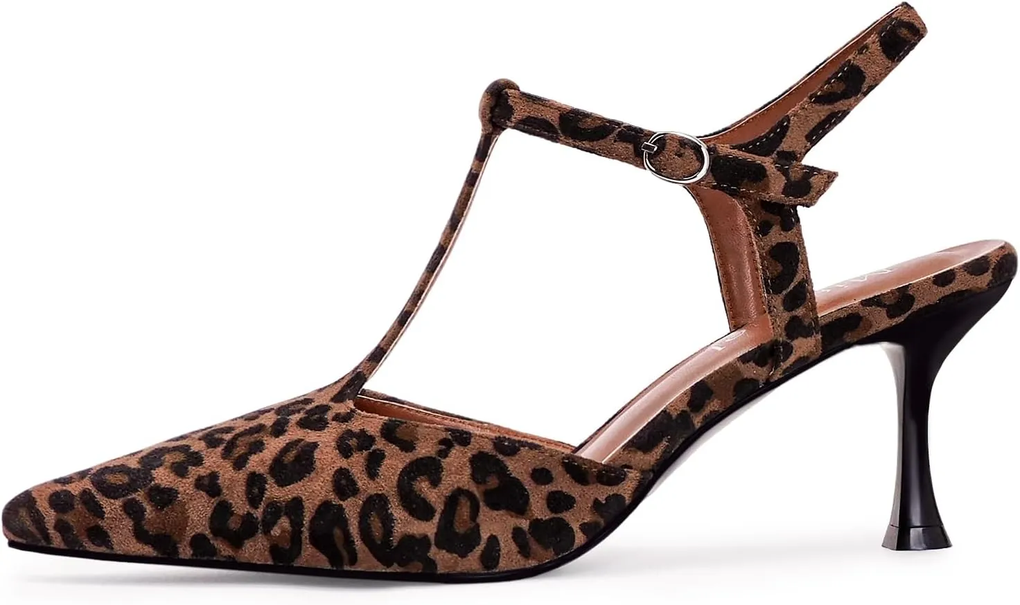 Kitten Heels for Women Pointed Closed Toe Pumps Ankle Strap Wedding Prom Stiletto Sandals Dress Shoes