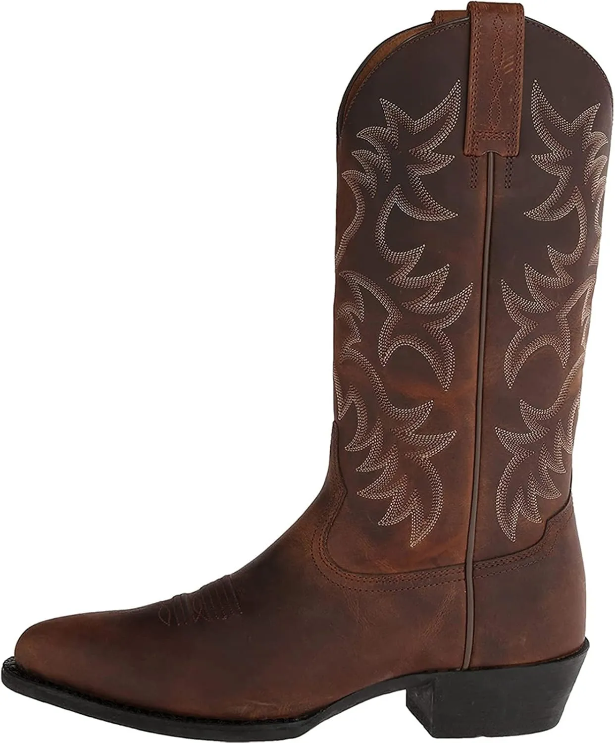 Lausiuoe Cowboy Boots For Women Mid Calf Cowgirl Western Boots Embroidery Low Heel Knee High Chunky Fall Booties 2022