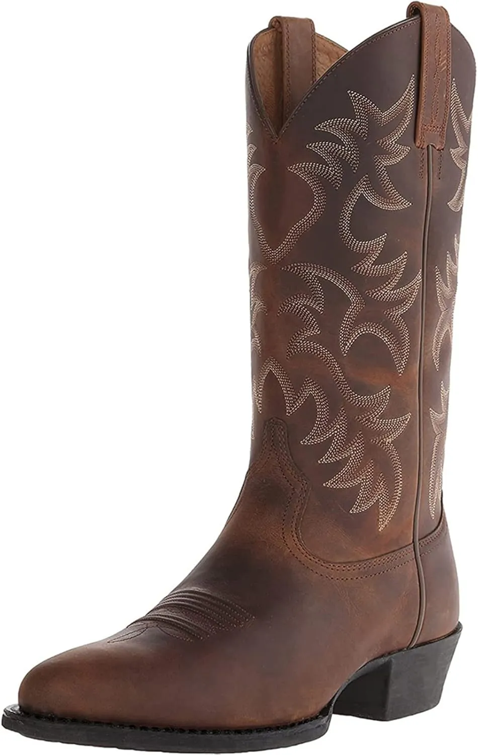 Lausiuoe Cowboy Boots For Women Mid Calf Cowgirl Western Boots Embroidery Low Heel Knee High Chunky Fall Booties 2022