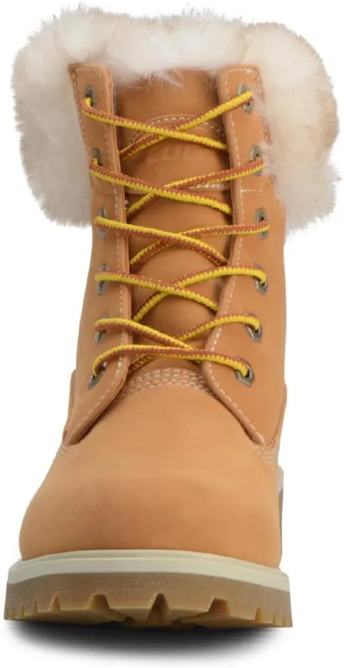 Lugz Women's Convoy Faux Fur Lace Up Boots Fashion