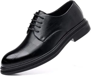 Men's Brogue Oxfords Shoes Classic Wingtip Dress Shoes Genuine Leather Lace-Up Formal Casual Shoes for Office Wedding