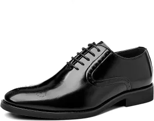 Men's Brogues Classic Dress Shoes Wingtip Business Shoes Modern Formal Derbys Lace-ups Office Wedding Oxford Shoes