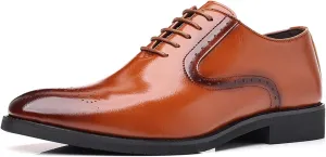 Men's Brogues Classic Dress Shoes Wingtip Business Shoes Modern Formal Derbys Lace-ups Office Wedding Oxford Shoes