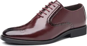Men's Brogues Classic Dress Shoes Wingtip Business Shoes Modern Formal Derbys Lace-ups Office Wedding Oxford Shoes