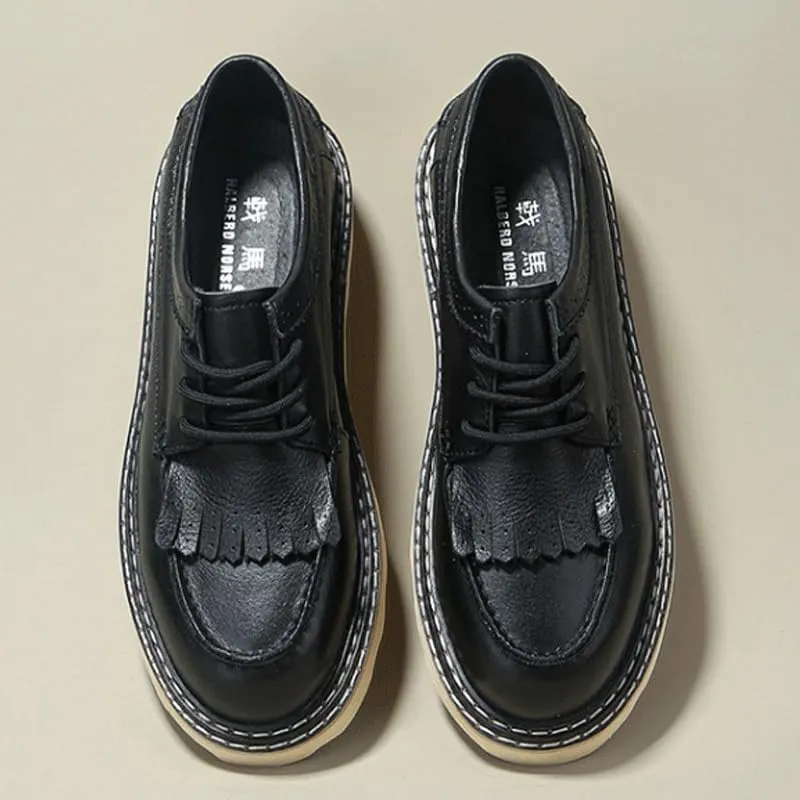 Men's Classic Wingtip Tassel Dress Shoes Genunie Leather Modern Brogues Oxford Fashion Business Casual Derby Prom Wedding Suit Shoes