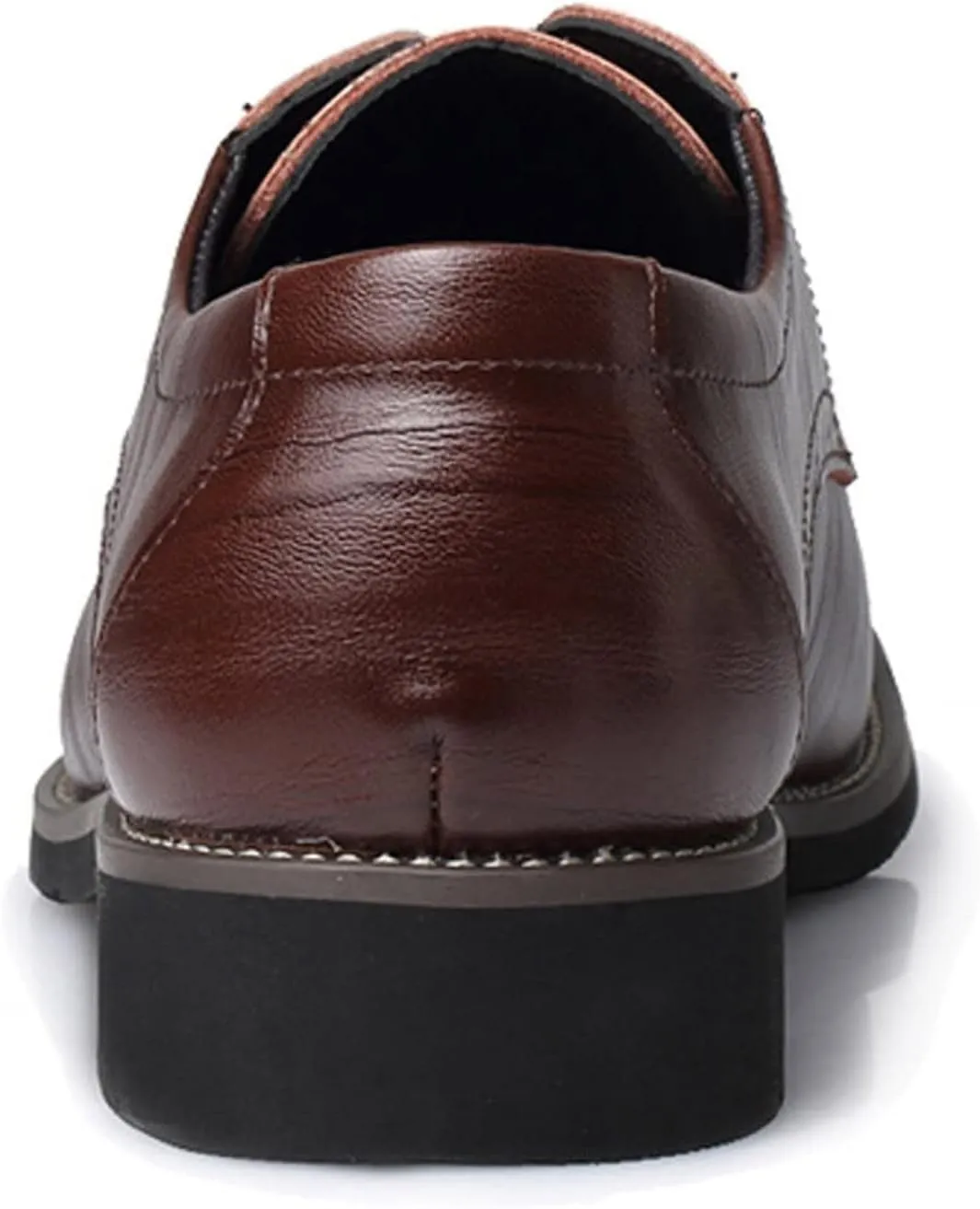 Men's Dress Shoe Slip On Classical Style Shoes for Men Slip On PU Leather Low Rubber Sole Block Heel Work Men's Italian Dress Shoes