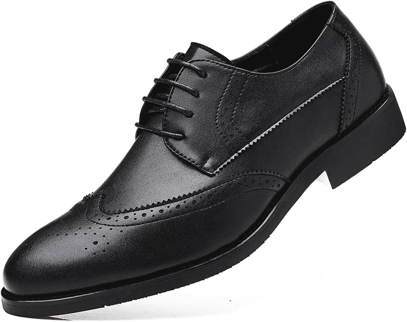 Men's Dress Shoes Formal Business Brogues Derbys Classic Lace Up Wingtip Oxford Shoes for Evening Uniform Party Work Office