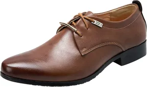 Men's Dress Shoes Loafers Black Fashion Style Men's Breathable Comfortable Business Lace Up Work Leisure Solid Color Leather Shoes Suede Dress Shoes