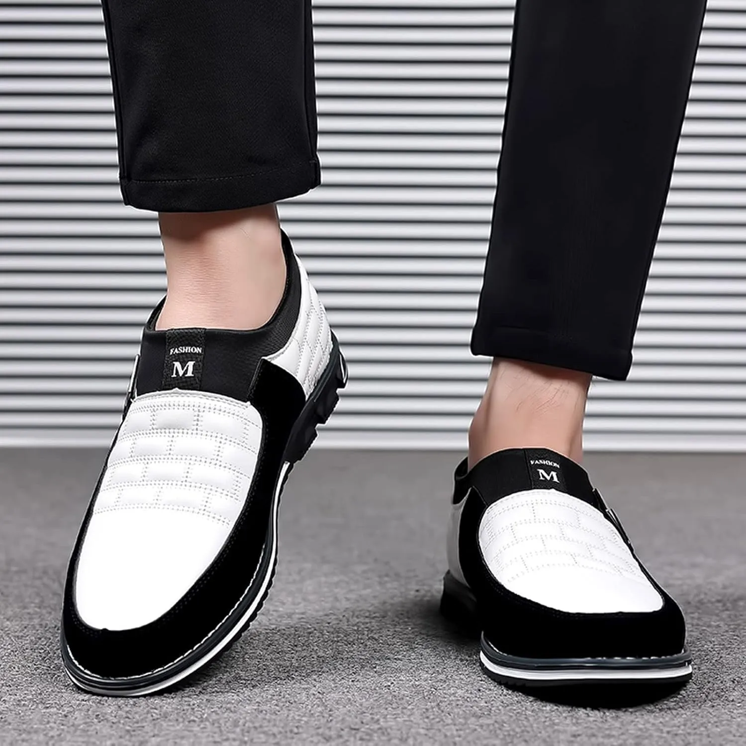 Men's Dress Shoes Size 13 Wide Fashion Style Men's Breathable Comfortable Business Slip On Work Leisure Mens Dress Shoes