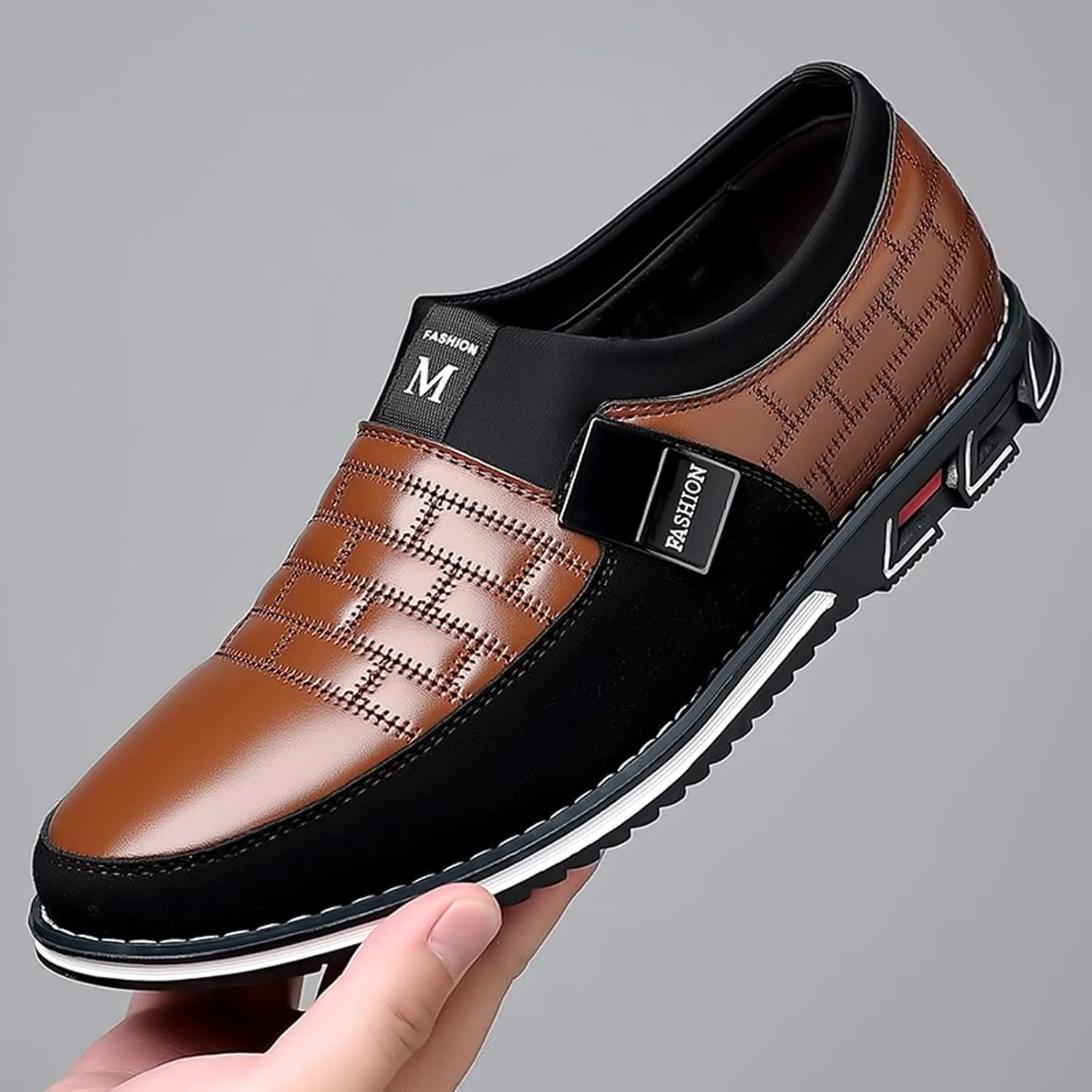 Men's Dress Shoes Size 13 Wide Fashion Style Men's Breathable Comfortable Business Slip On Work Leisure Mens Dress Shoes